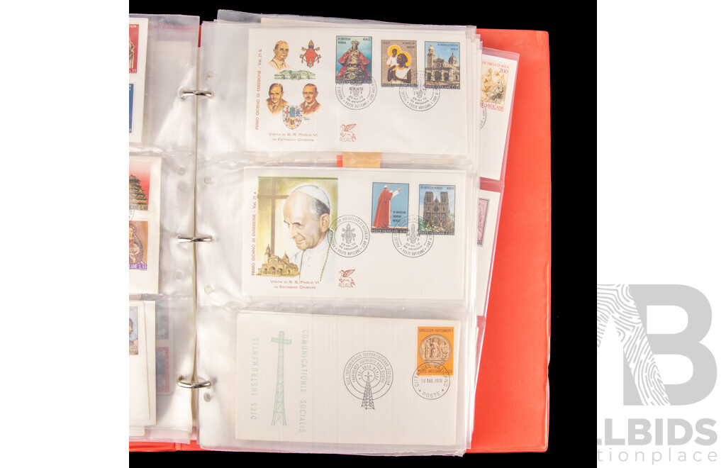 Album of Israel, Vatican City and Italy First Day Covers, Example Spanning 1950's to 1990's