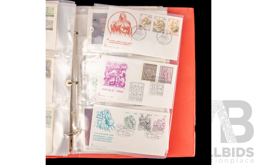 Album of Israel, Vatican City and Italy First Day Covers, Example Spanning 1950's to 1990's
