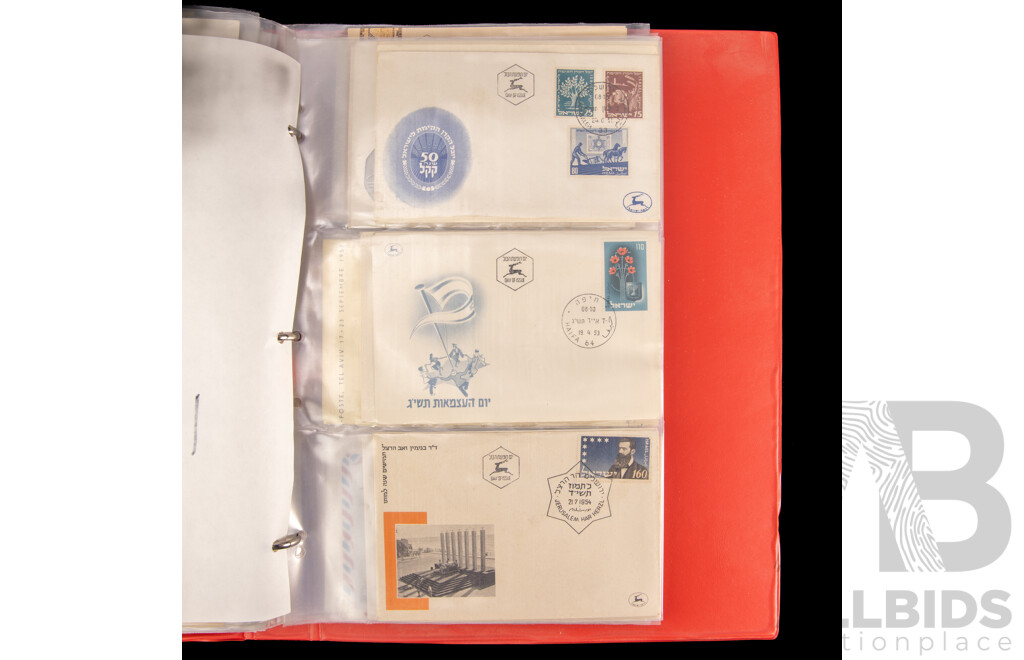 Album of Israel, Vatican City and Italy First Day Covers, Example Spanning 1950's to 1990's