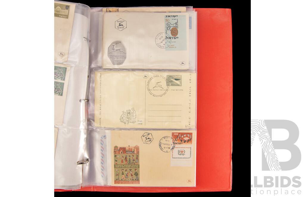 Album of Israel, Vatican City and Italy First Day Covers, Example Spanning 1950's to 1990's