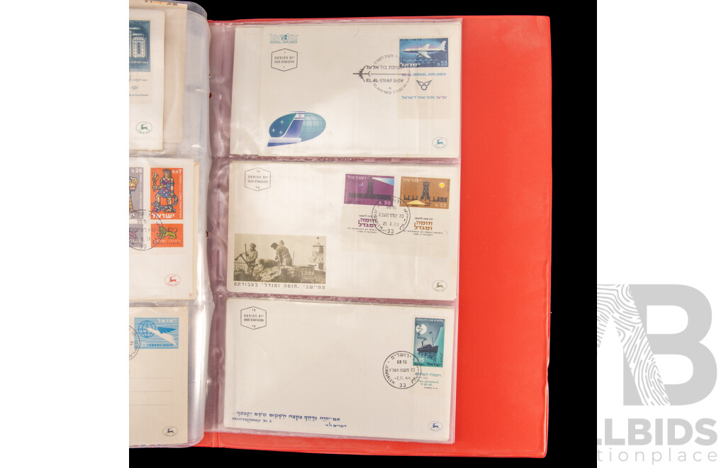 Album of Israel, Vatican City and Italy First Day Covers, Example Spanning 1950's to 1990's