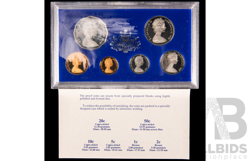 Australian RAM 1978 Six Proof Coin Set