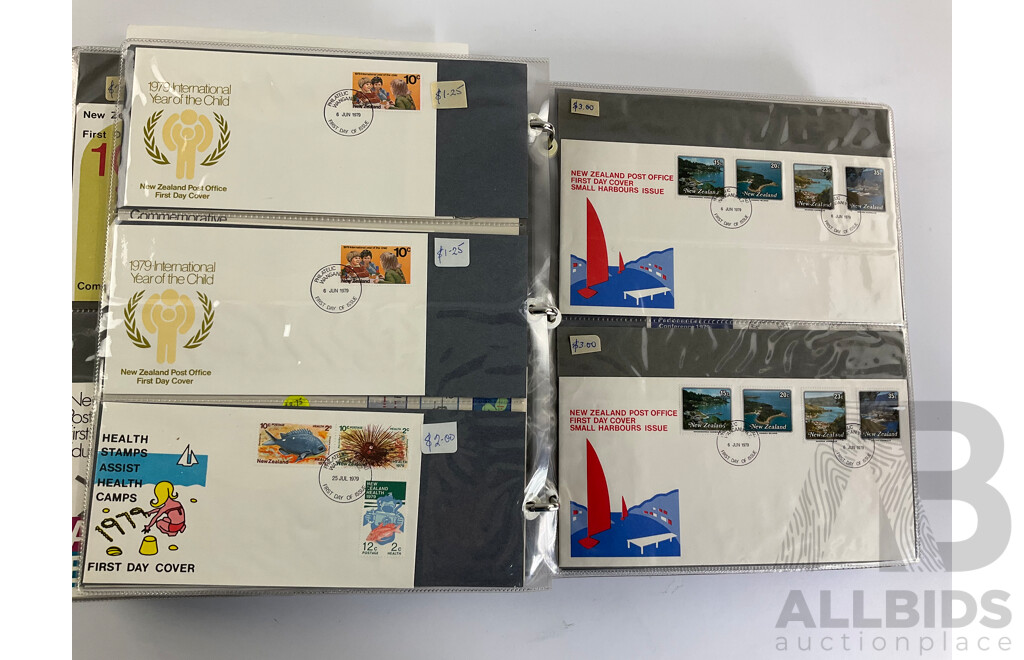 Album of New Zealand First Day Covers, Examples Spanning 1948 to 1993, Including Some Niue