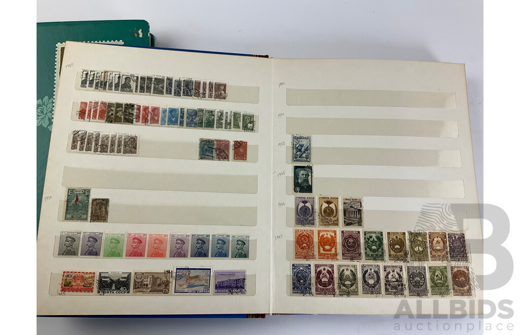 Two Albums of Russian Stamps, Examples Spanning 1875 to 1993, Including Part Sets, Mints, Mini Sheets, Multiples