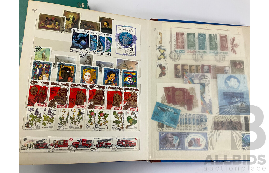 Two Albums of Russian Stamps, Examples Spanning 1875 to 1993, Including Part Sets, Mints, Mini Sheets, Multiples