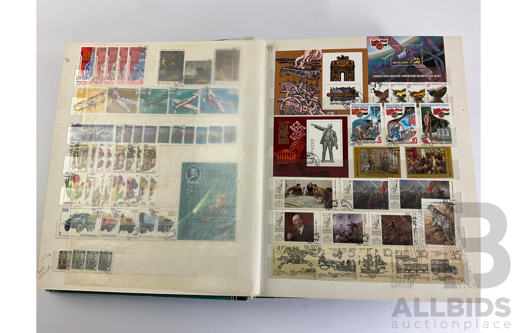 Two Albums of Russian Stamps, Examples Spanning 1875 to 1993, Including Part Sets, Mints, Mini Sheets, Multiples