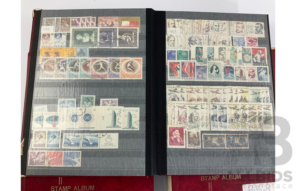 Three Albums of Poland Stamps, Examples Spanning 1921 to 1991, Including Part/Sets, Mints, Mini Sheets, Many Multiples