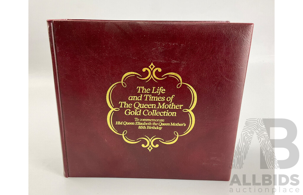 the Life and Times of the Queen Mother 22ct Gold Collection of Stamps