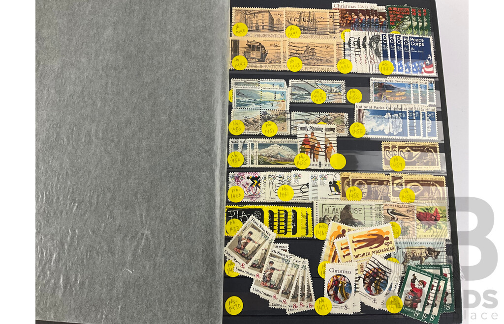 Two Albums of Great Britain, Australian, Poland and USA Stamps, Scotts Catalogue Numbers Spanning 1440 to 1952, Examples From 1920's to 1980's, KGV, QE2, Sets, Perforates