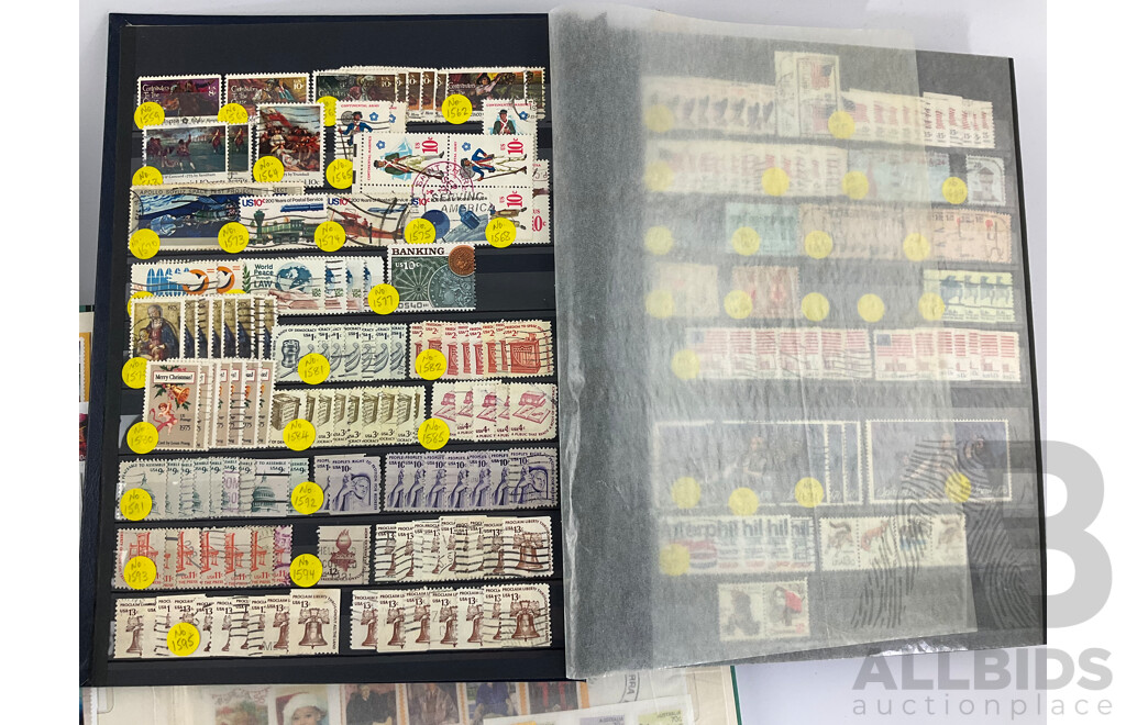 Two Albums of Great Britain, Australian, Poland and USA Stamps, Scotts Catalogue Numbers Spanning 1440 to 1952, Examples From 1920's to 1980's, KGV, QE2, Sets, Perforates
