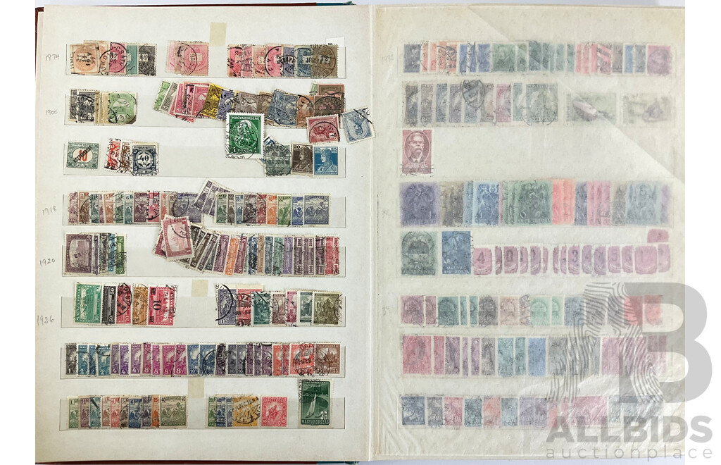 Album of Antique and Vintage Hungarian Stamps, Examples Spanning 1870's to 1990's, WW2, Part Sets, Mints