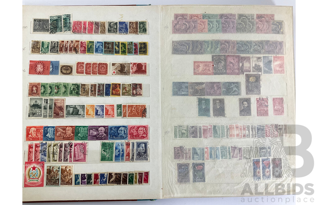 Album of Antique and Vintage Hungarian Stamps, Examples Spanning 1870's to 1990's, WW2, Part Sets, Mints