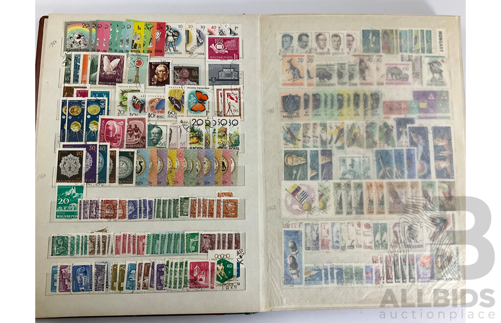 Album of Antique and Vintage Hungarian Stamps, Examples Spanning 1870's to 1990's, WW2, Part Sets, Mints