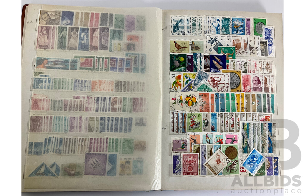 Album of Antique and Vintage Hungarian Stamps, Examples Spanning 1870's to 1990's, WW2, Part Sets, Mints