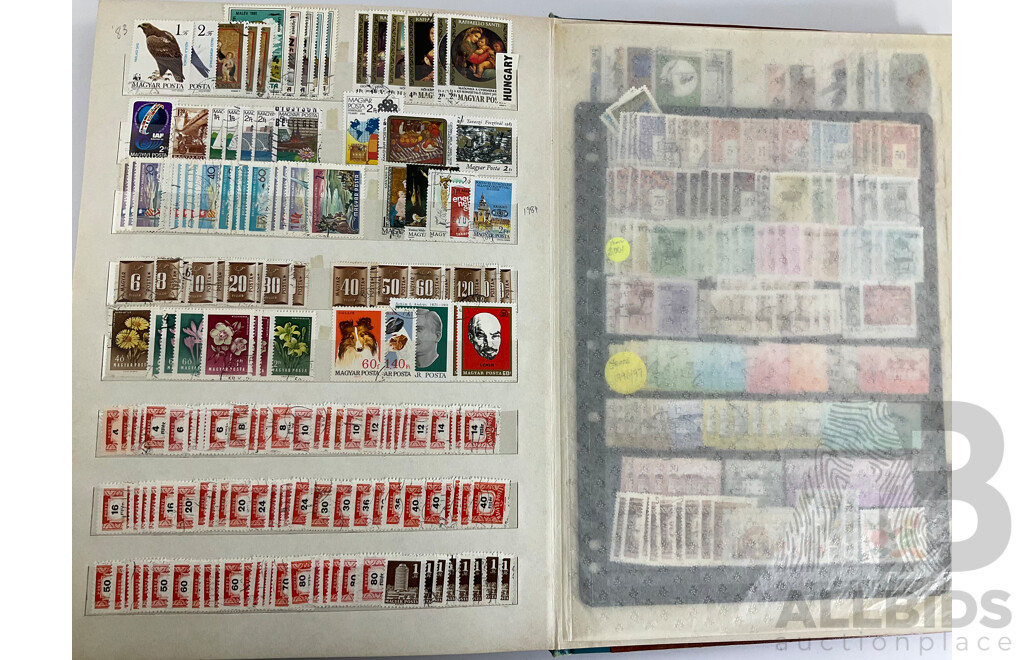 Album of Antique and Vintage Hungarian Stamps, Examples Spanning 1870's to 1990's, WW2, Part Sets, Mints