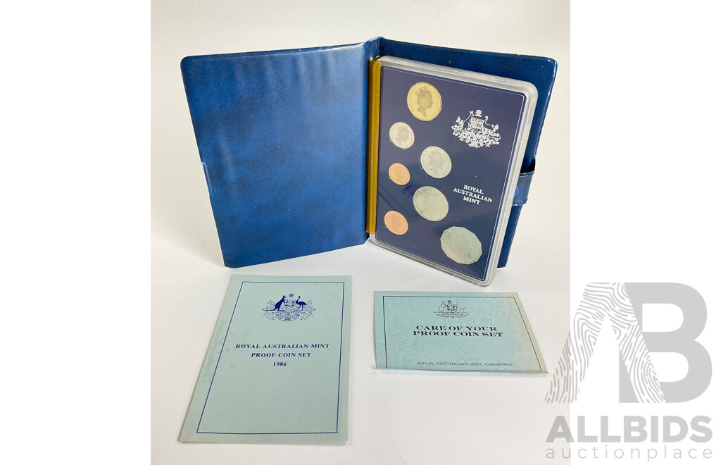 Australian RAM 1986 Seven Proof Coin Set