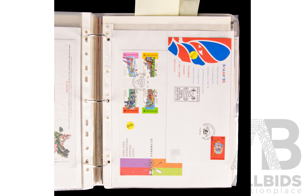 Album of Hong Kong First Day Covers and Aerogrammes, Examples Spanning 1966 to 2001