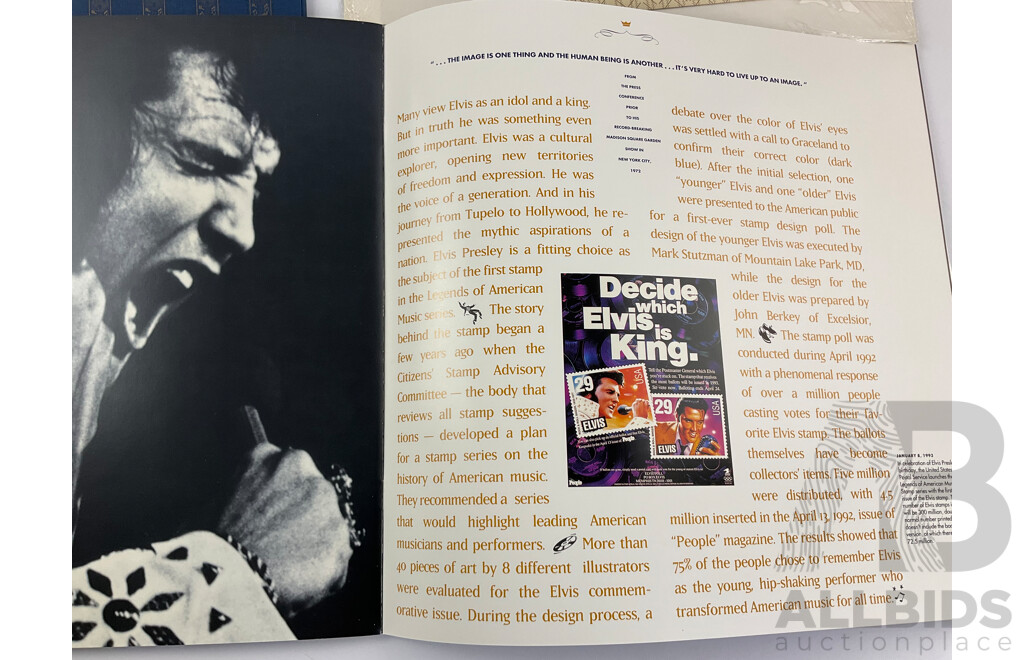 Elvis Presley United States Postal Service 1993 Commemorative Edition Stamp Pack