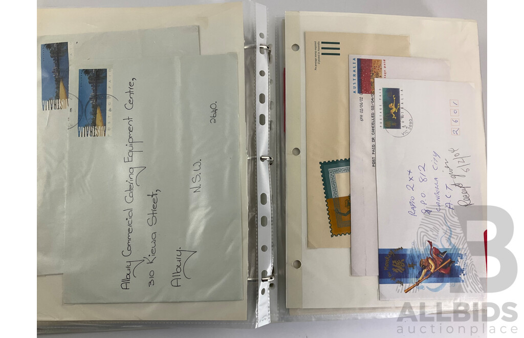 Album of Australian Special Covers, Spain Aerogrammes, Commonwealth Reply Coupons, Liberia, UK