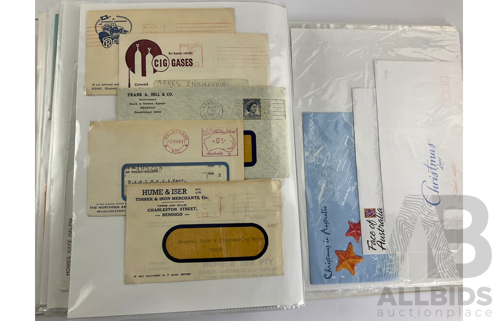 Album of Australian Special Covers, Spain Aerogrammes, Commonwealth Reply Coupons, Liberia, UK