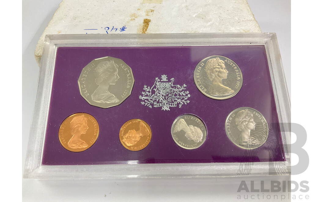 Australian RAM 1977 Six Proof Coin Set with Jubilee Fifty Cent