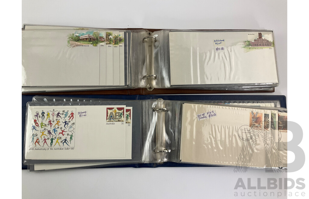 Two Albums of Australian 1987/88 First Day Covers Including Sets, Tall Ships, Organised Philately, SYDPEX 88, the Early Years