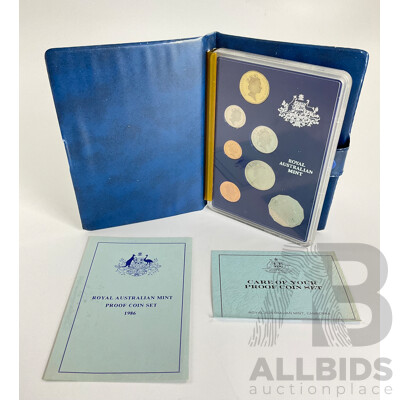 Australian RAM 1986 Seven Proof Coin Set Australian RAM 1986 Seven Proof Coin Set