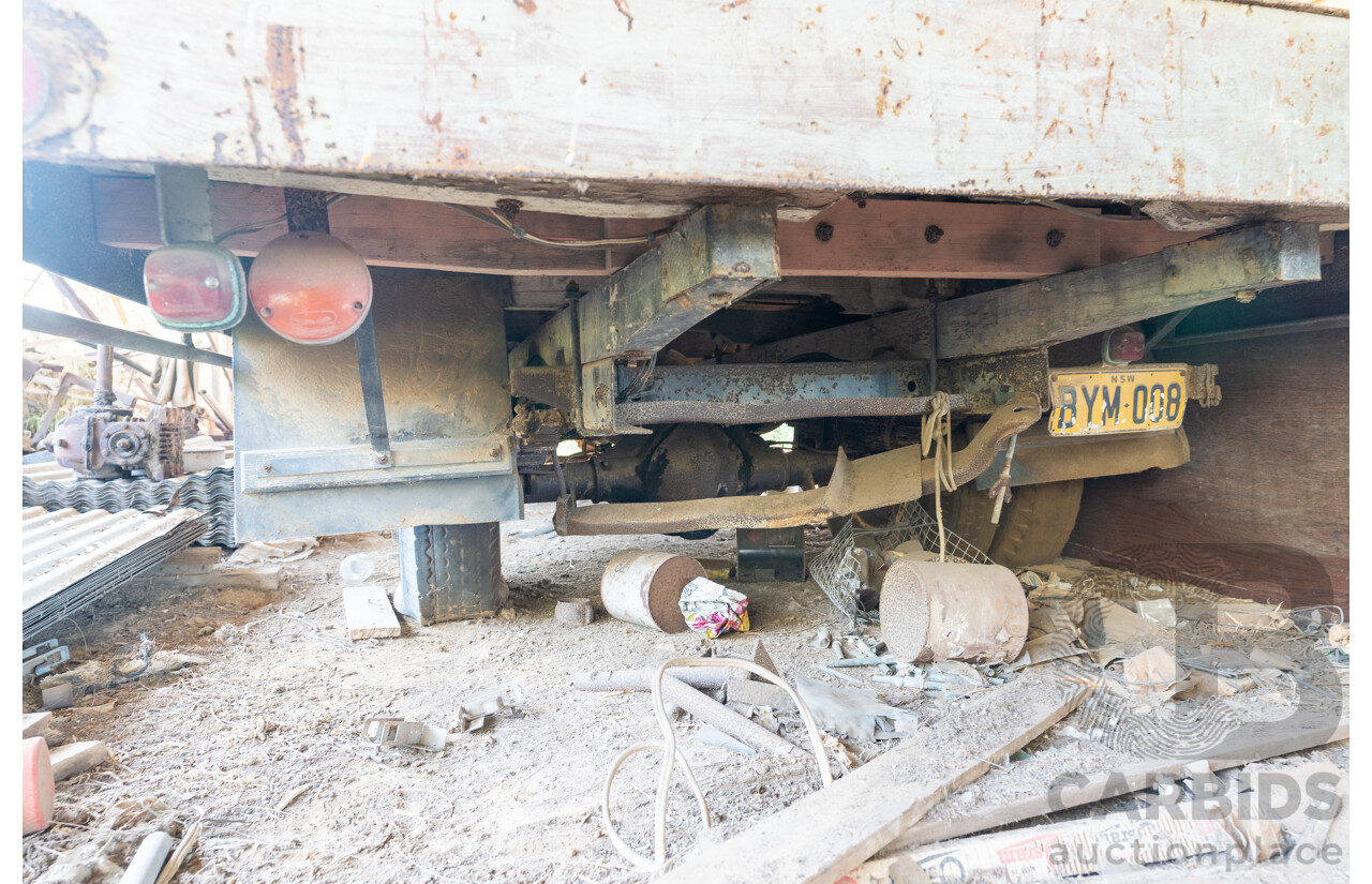 Circa 1959 Bedford TJ J2 Tabletop Truck 2d Cab Chassis Petrol 4.9L