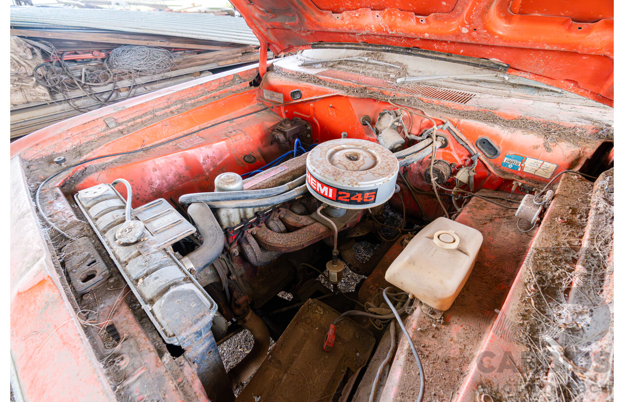 3/1972 Chrysler Valiant VH Charger 2d Coupe Hemi Orange 245ci 4.0L