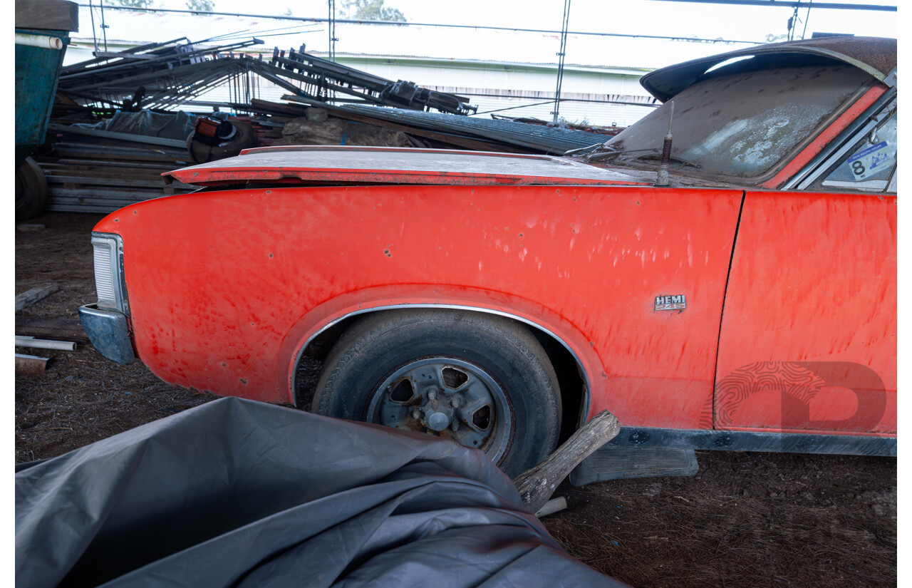 3/1972 Chrysler Valiant VH Charger 2d Coupe Hemi Orange 245ci 4.0L