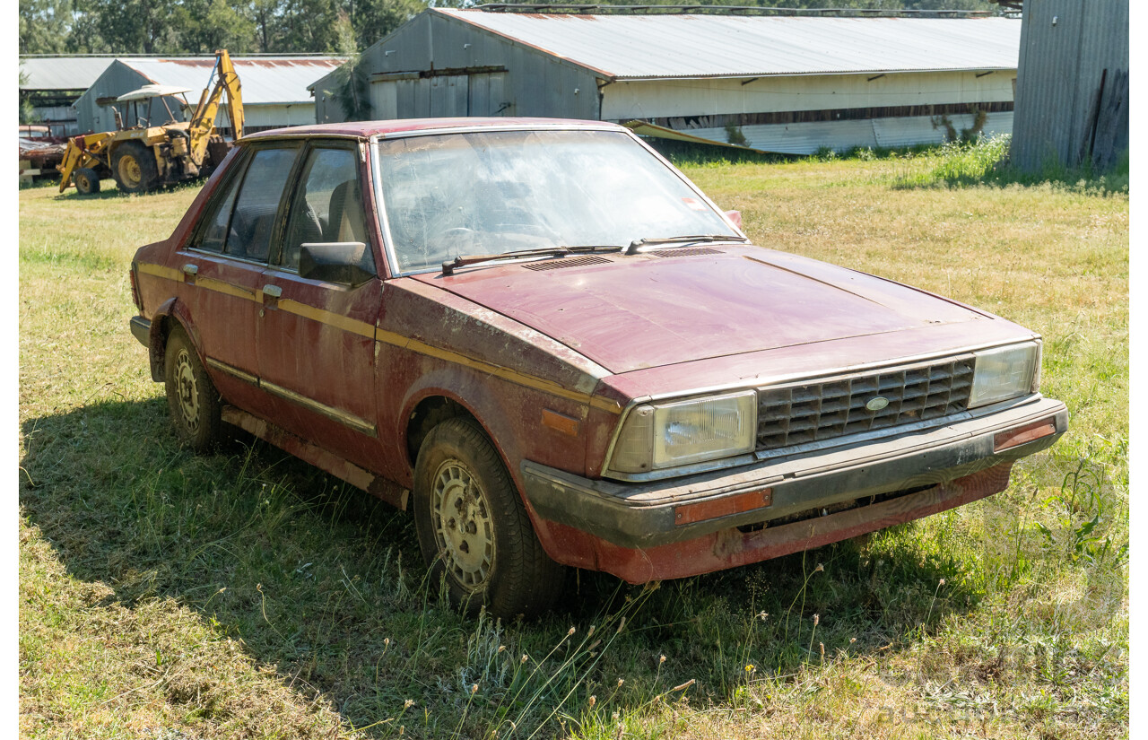 8/1982 Ford Meteor GL GA 4d Sedan Red 1.5L