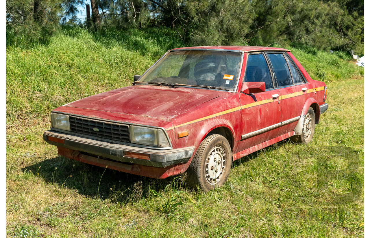 8/1982 Ford Meteor GL GA 4d Sedan Red 1.5L