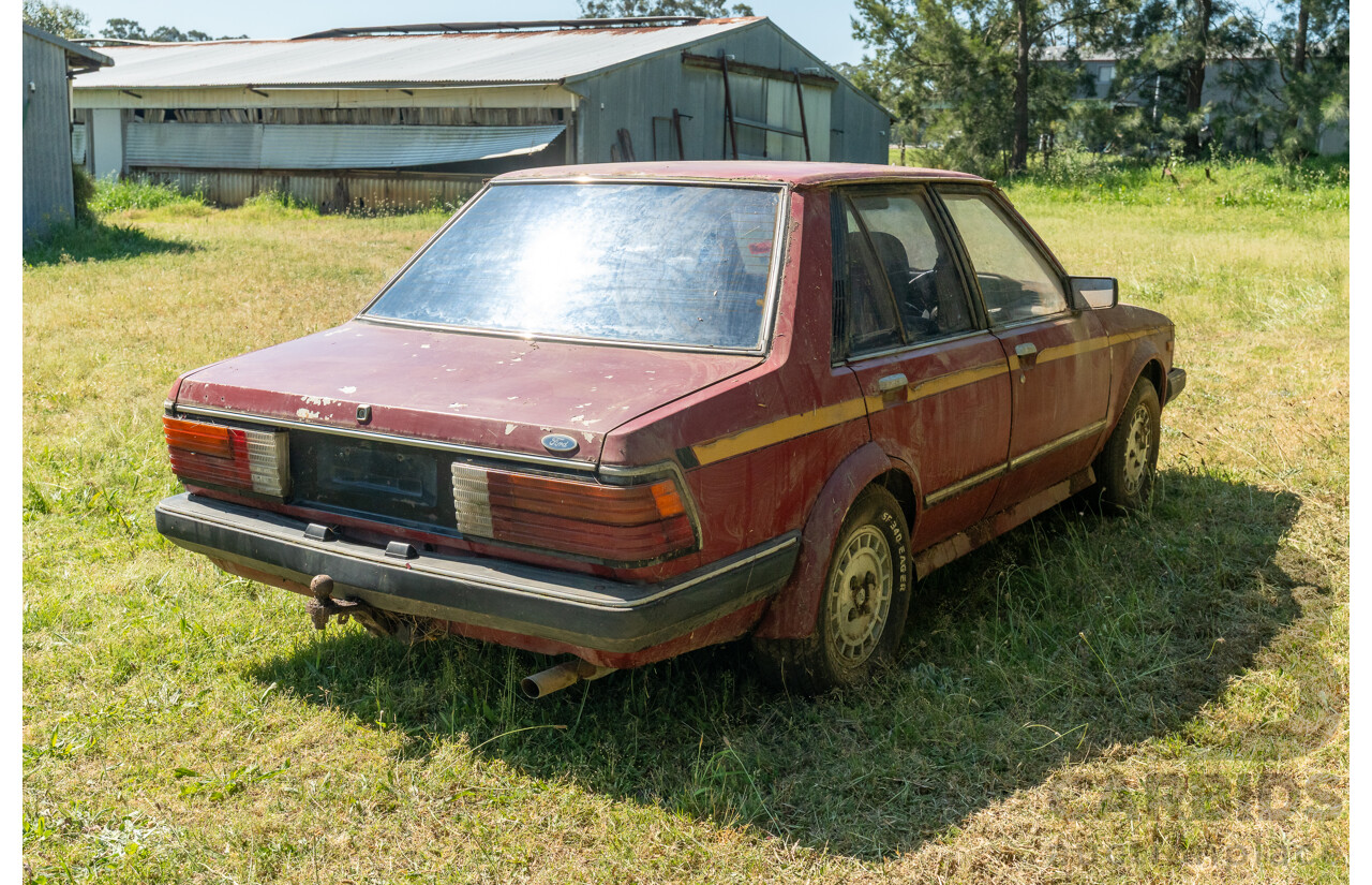 8/1982 Ford Meteor GL GA 4d Sedan Red 1.5L