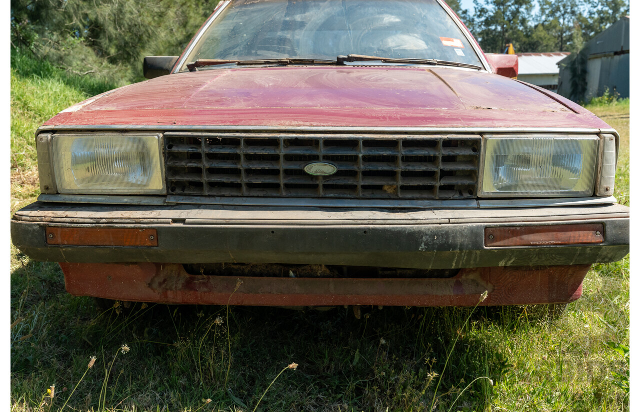 8/1982 Ford Meteor GL GA 4d Sedan Red 1.5L