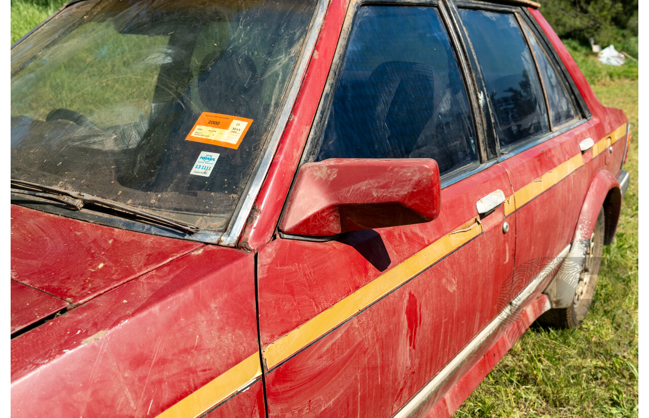 8/1982 Ford Meteor GL GA 4d Sedan Red 1.5L
