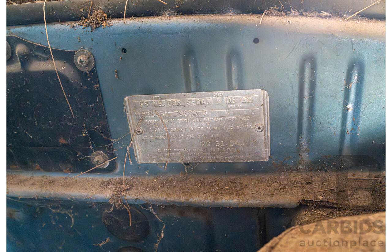 6/1983 Ford Meteor GL GB 4d Sedan Blue 1.5L