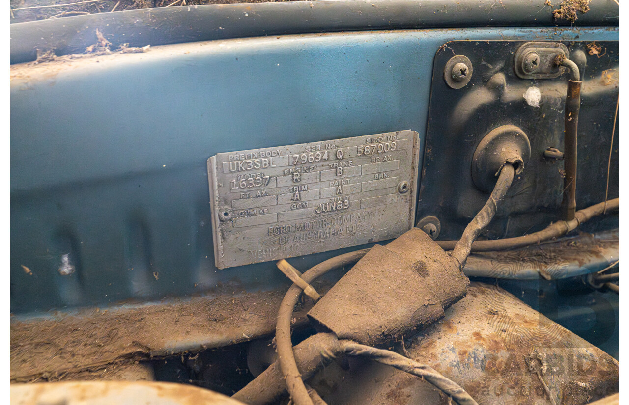 6/1983 Ford Meteor GL GB 4d Sedan Blue 1.5L