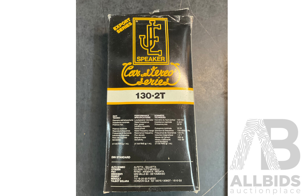 Jewels of Electronics Car Stereo Series 130-2T Speakers - Lot of 2