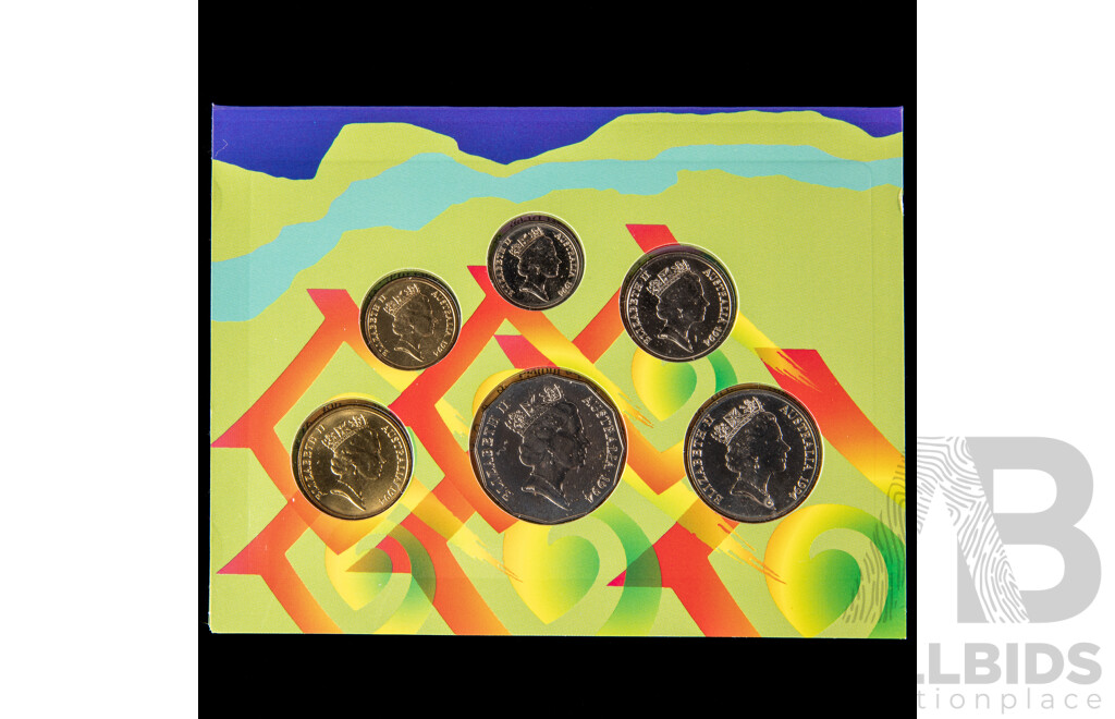 Australian RAM 1993 and 1994 Six UNC Coin Sets, Year of the Family and Landcare