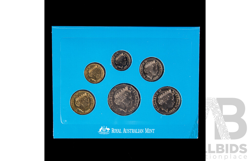 Two Australian RAM 1992 and 2003 UNC Coin Sets, Olympic and Volunteers