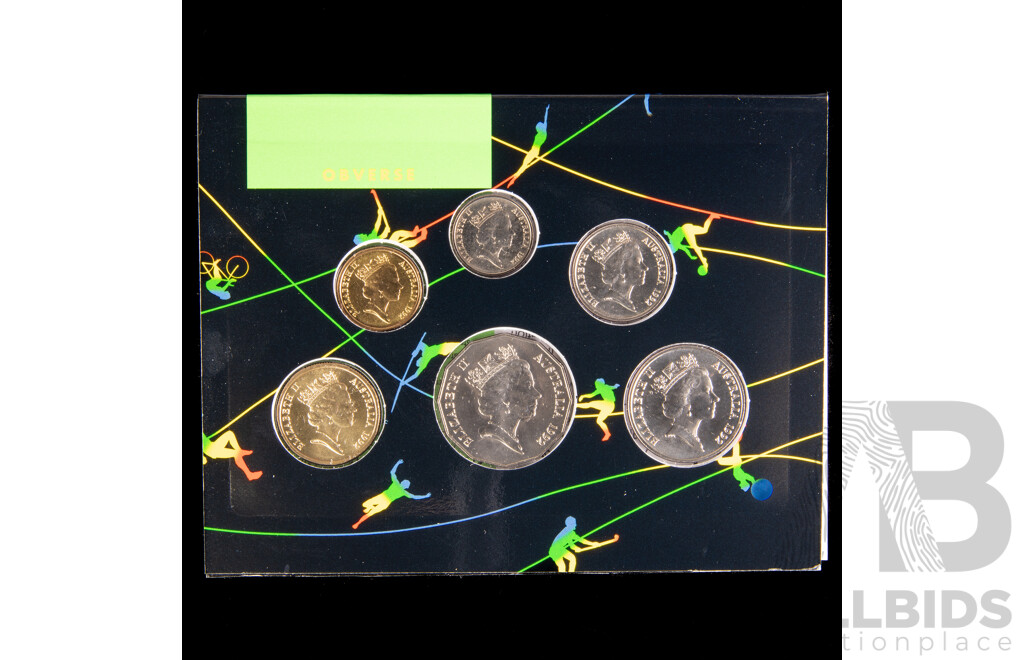 Two Australian RAM 1992 and 2003 UNC Coin Sets, Olympic and Volunteers