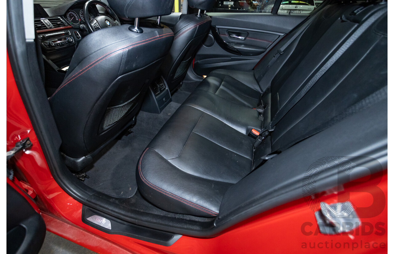 7/2013 BMW 320i Sport LINE F30 4d Sedan Melbourne Red Metallic Turbo 2.0L