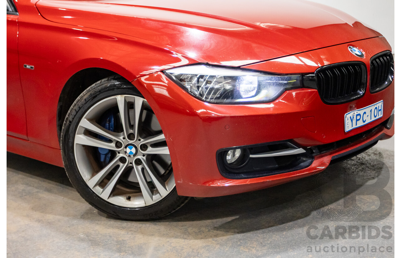 7/2013 BMW 320i Sport LINE F30 4d Sedan Melbourne Red Metallic Turbo 2.0L