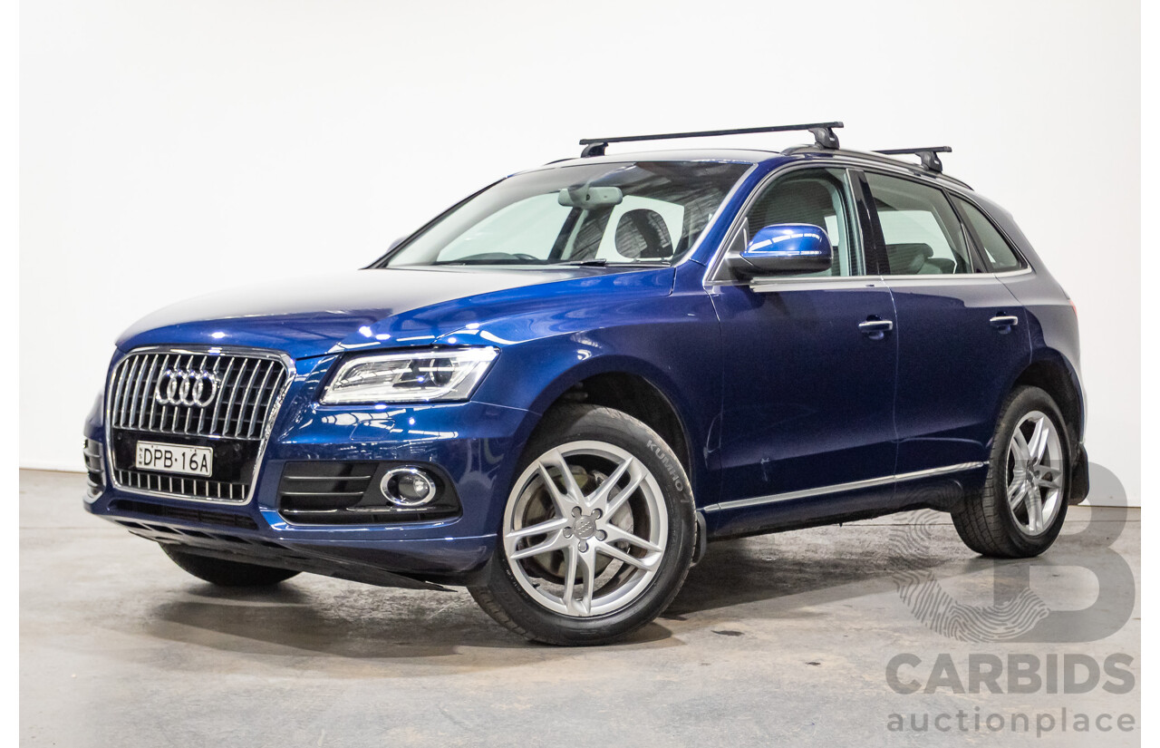 8/2014 Audi Q5 2.0 TFSI Quattro (AWD) 8R MY14 4d Wagon Scuba Blue Turbo 2.0L
