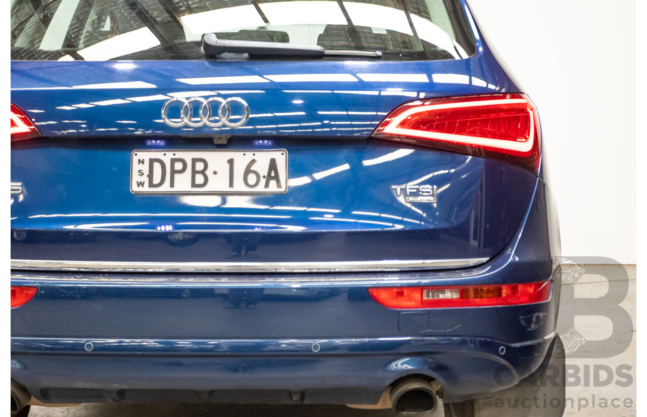 8/2014 Audi Q5 2.0 TFSI Quattro (AWD) 8R MY14 4d Wagon Scuba Blue Turbo 2.0L