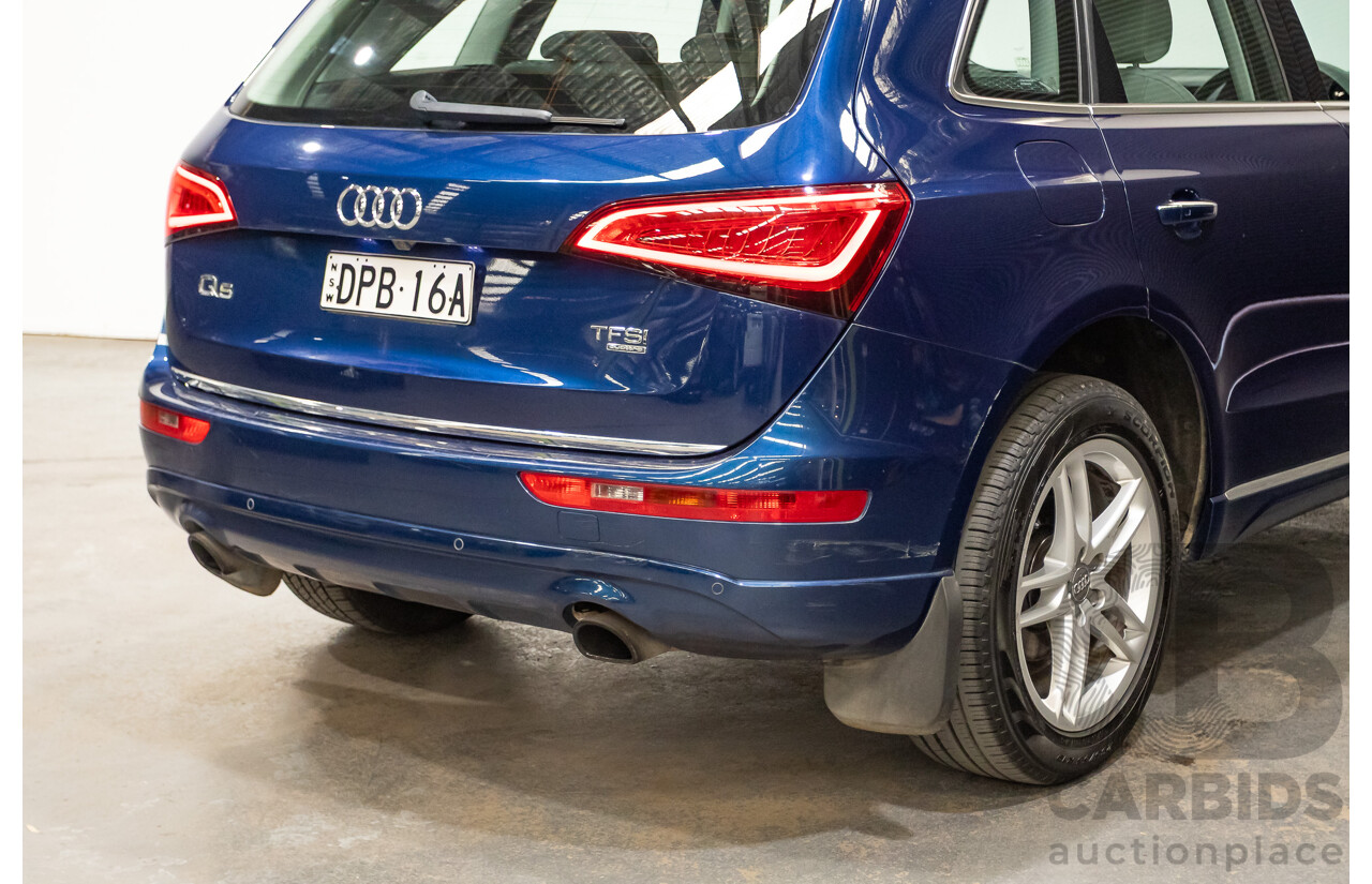 8/2014 Audi Q5 2.0 TFSI Quattro (AWD) 8R MY14 4d Wagon Scuba Blue Turbo 2.0L