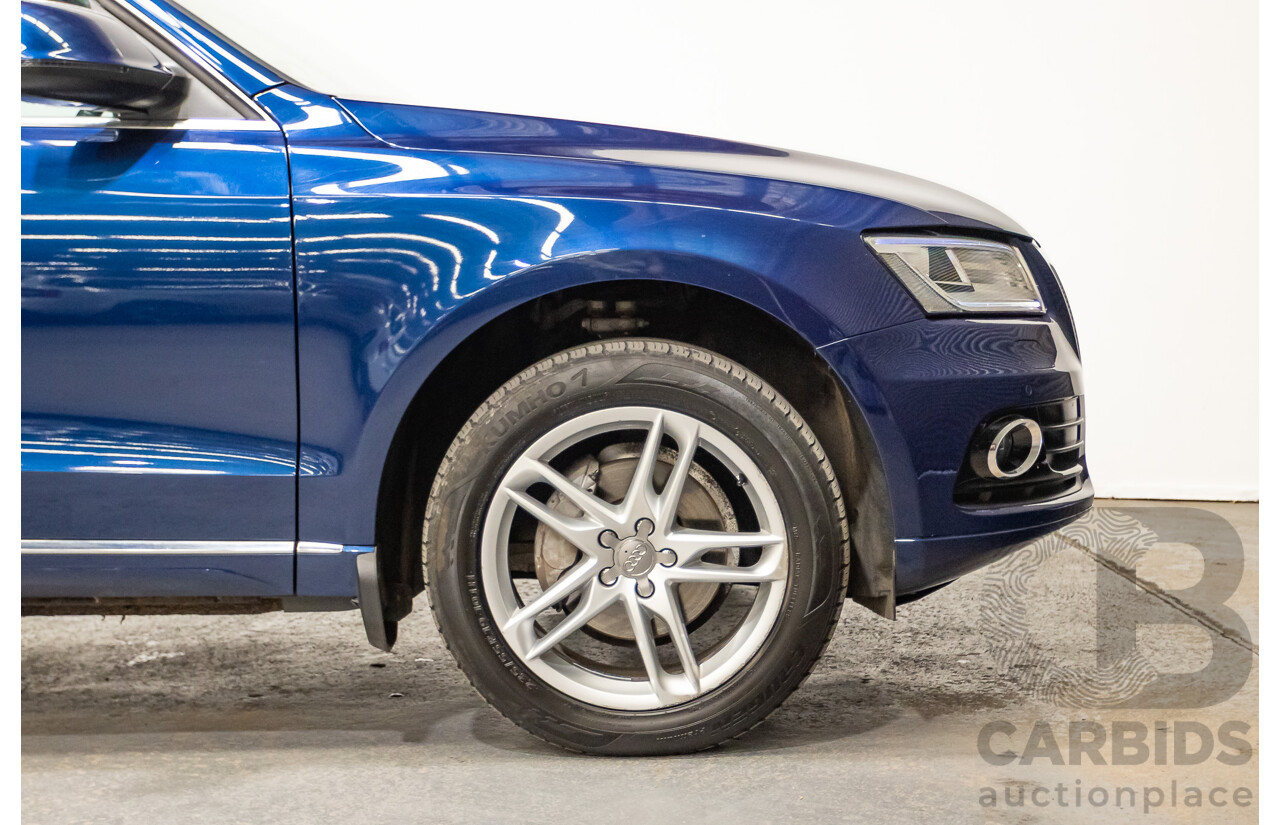 8/2014 Audi Q5 2.0 TFSI Quattro (AWD) 8R MY14 4d Wagon Scuba Blue Turbo 2.0L
