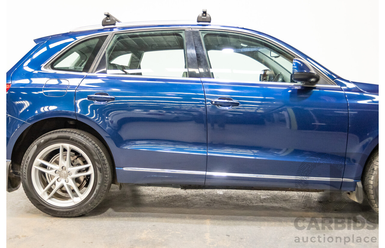 8/2014 Audi Q5 2.0 TFSI Quattro (AWD) 8R MY14 4d Wagon Scuba Blue Turbo 2.0L
