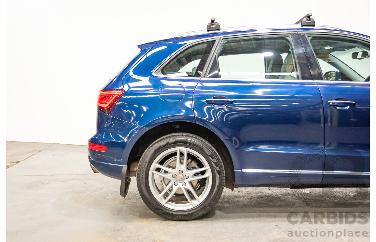 8/2014 Audi Q5 2.0 TFSI Quattro (AWD) 8R MY14 4d Wagon Scuba Blue Turbo 2.0L