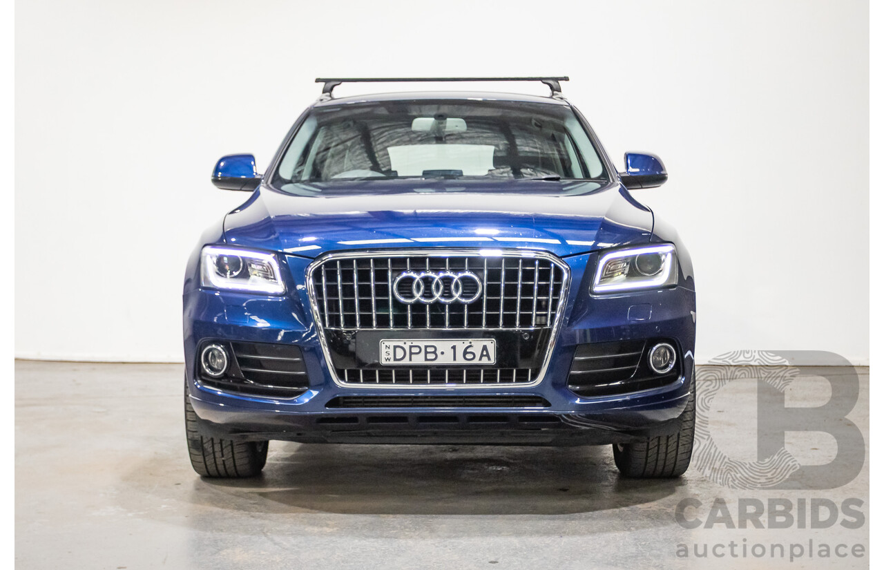 8/2014 Audi Q5 2.0 TFSI Quattro (AWD) 8R MY14 4d Wagon Scuba Blue Turbo 2.0L